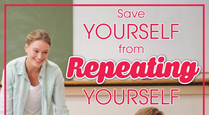 Save Yourself from Repeating Yourself