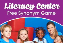 Literacy Center: Silly Synonyms Game