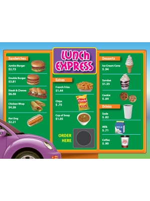 Drive-Thru Menu Math: Classroom Pack Drive-Thru Menu Math: Classroom Pack