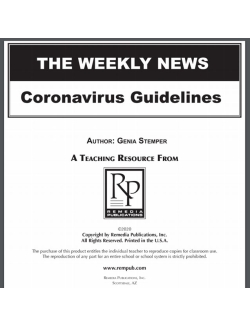Corona Virus Guidelines - 15 Days to Slow the Spread Reading Lesson & Activities Corona Virus Guidelines - 15 Days to Slow the Spread Reading Lesson & Activities