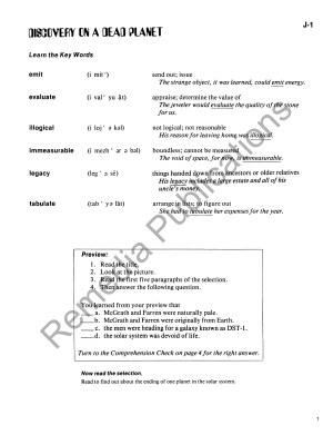 Reading Comprehension & Vocabulary Development: RL 10 (Book 1) Reading Comprehension & Vocabulary Development: RL 10 (Book 1)