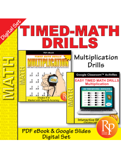 Easy Timed Multiplication Drills: Google Classroom Slides Easy Timed Multiplication Drills: Google Classroom Slides