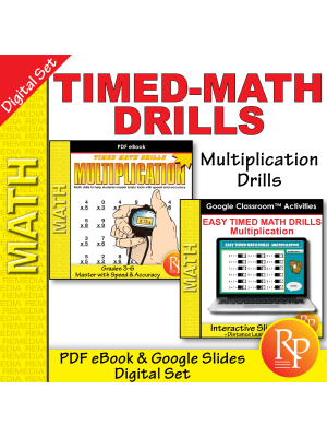 Easy Timed Multiplication Drills: Google Classroom Slides Easy Timed Multiplication Drills: Google Classroom Slides