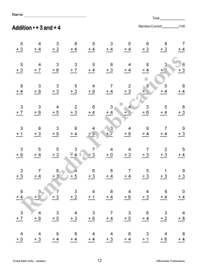 Timed Math Drills (4-Book Set) Timed Math Drills (4-Book Set)