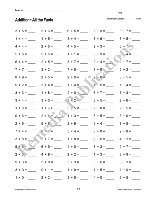 Timed Math Drills (4-Book Set) Timed Math Drills (4-Book Set)