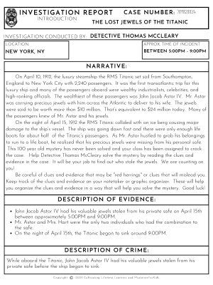 The Lost Jewels of the Titanic Mystery The Lost Jewels of the Titanic Mystery
