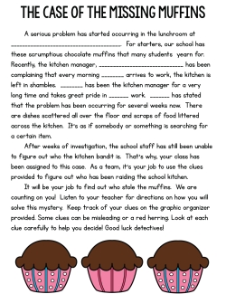 A Mystery Game: The Case of the Missing Muffins A Mystery Game: The Case of the Missing Muffins