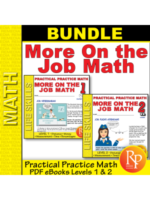 More On the Job Math Set: Levels 1 & 2 More On the Job Math Set: Levels 1 & 2