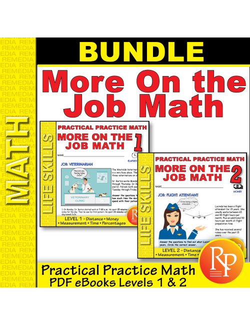 More On the Job Math Set: Levels 1 & 2