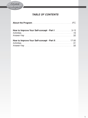 Personal Development for Success: How to Improve Your Self-Concept Personal Development for Success: How to Improve Your Self-Concept