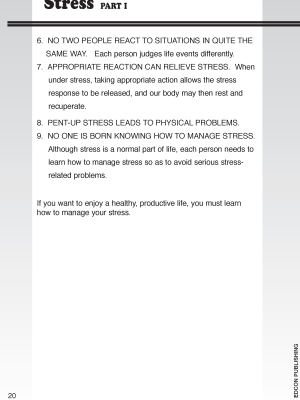 Personal Development for Success: Stress Part 1 & 2 Personal Development for Success: Stress Part 1 & 2