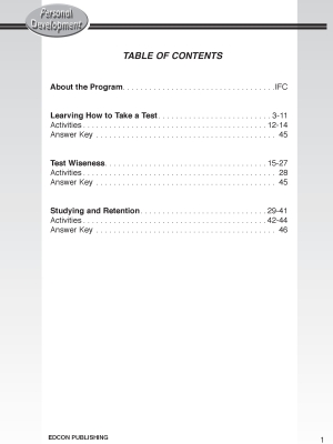 Personal Development for Success: Learning How to Take a Test Personal Development for Success: Learning How to Take a Test