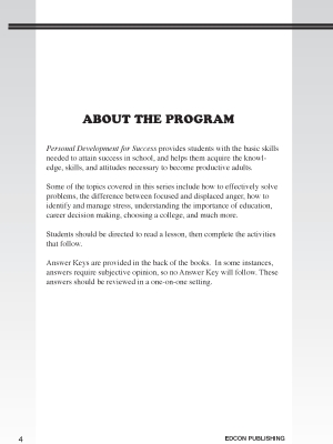 Personal Development for Success: How to Succeed Inside the Classroom Personal Development for Success: How to Succeed Inside the Classroom
