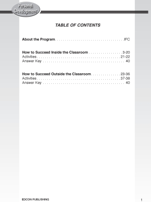 Personal Development for Success: How to Succeed Inside the Classroom Personal Development for Success: How to Succeed Inside the Classroom