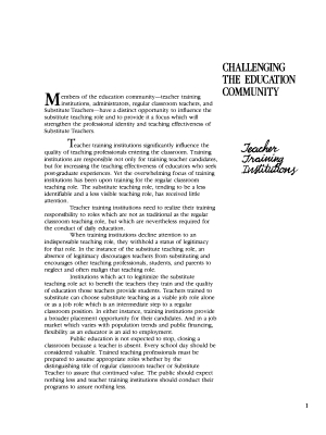 Classroom Management for Substitute Teachers Classroom Management for Substitute Teachers
