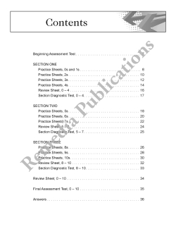 Multiplication: Straight Forward Math Series Multiplication: Straight Forward Math Series