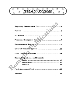 Pre-Algebra 1: Straight Forward Math Series (Advanced Edition) Pre-Algebra 1: Straight Forward Math Series (Advanced Edition)
