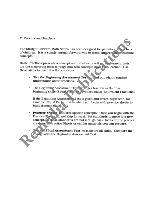 Fractions: Straight Forward Math Series Fractions: Straight Forward Math Series