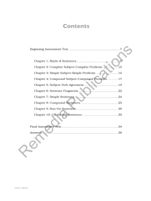 Sentences: Straight Forward English Language Arts Series Sentences: Straight Forward English Language Arts Series
