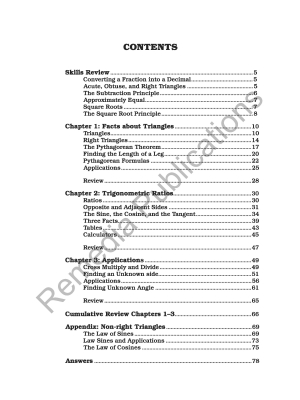 Trigonometry: Straight Forward Math Series (Large Edition) Trigonometry: Straight Forward Math Series (Large Edition)