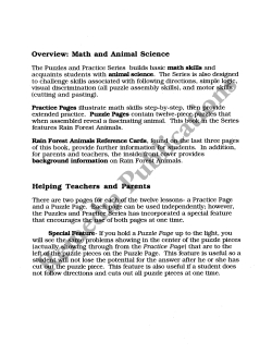 Puzzles & Practice: Subtraction (No Regrouping) Puzzles & Practice: Subtraction (No Regrouping)