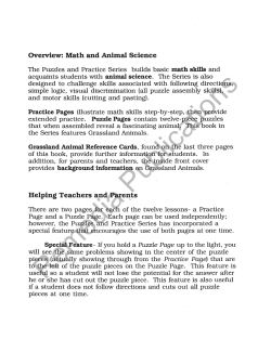 Puzzles & Practice: Division Puzzles & Practice: Division