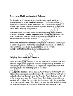 Puzzles & Practice: Fractions Puzzles & Practice: Fractions