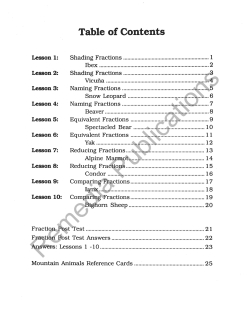 Puzzles & Practice: Fractions Puzzles & Practice: Fractions
