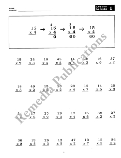 Puzzles & Practice: Advanced Multiplication Puzzles & Practice: Advanced Multiplication