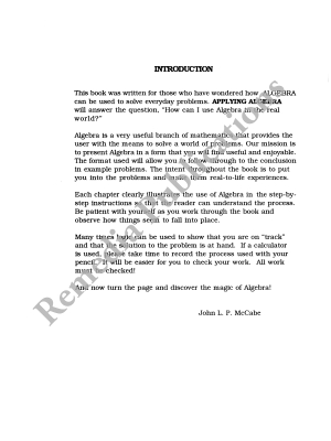Applying Algebra: Applied Math Series Applying Algebra: Applied Math Series