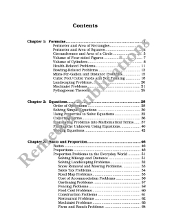 Applying Algebra: Applied Math Series Applying Algebra: Applied Math Series
