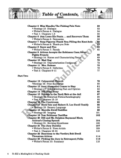 To Kill a Mockingbird: Discovering Literature Teaching Guide To Kill a Mockingbird: Discovering Literature Teaching Guide