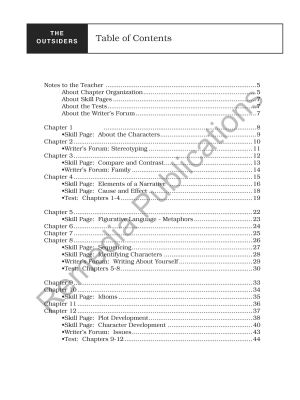 The Outsiders: Discovering Literature Teaching Guide The Outsiders: Discovering Literature Teaching Guide