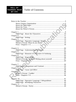 Roll of Thunder Hear My Cry: Discovering Literature Teaching Guide Roll of Thunder Hear My Cry: Discovering Literature Teaching Guide