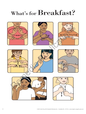 Food Signs: Sign Language Flip Chart
