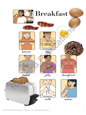 Food Signs: Sign Language Flip Chart