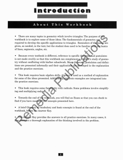 TRIANGLES: Geometry Series - Calculating Measurements & Ratios TRIANGLES: Geometry Series - Calculating Measurements & Ratios