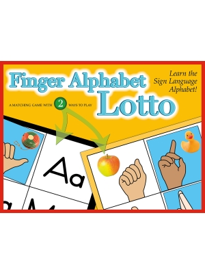 Finger Alphabet Lotto Boxed Game Finger Alphabet Lotto Boxed Game