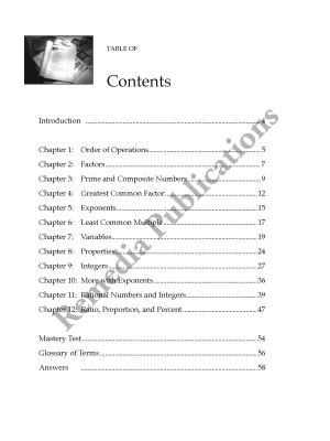 Pre-Algebra Companion: Straight Forward Math Series (Large Edition) Pre-Algebra Companion: Straight Forward Math Series (Large Edition)