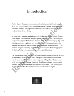 Pre-Algebra Companion: Straight Forward Math Series (Large Edition) Pre-Algebra Companion: Straight Forward Math Series (Large Edition)