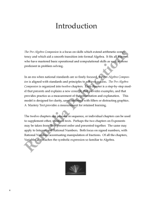 Pre-Algebra Companion: Straight Forward Math Series (Large Edition) Pre-Algebra Companion: Straight Forward Math Series (Large Edition)