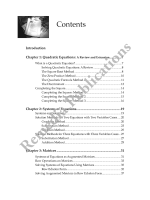 Algebra Book 3: Straight Forward Math Series (Large Edition) Algebra Book 3: Straight Forward Math Series (Large Edition)