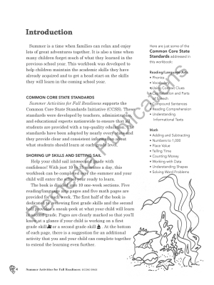 Summer Activities for Fall Readiness (Grade 2) Summer Activities for Fall Readiness (Grade 2)