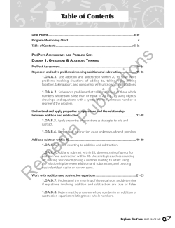Explore the Core: Math Problem Solving & Projects (Grade 1) Explore the Core: Math Problem Solving & Projects (Grade 1)