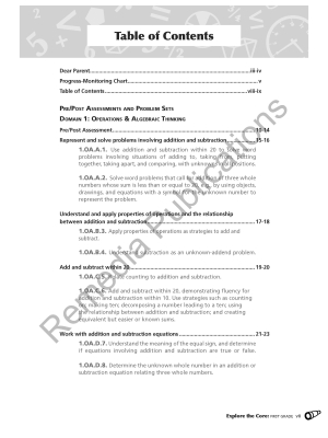 Explore the Core: Math Problem Solving & Projects (Grade 1) Explore the Core: Math Problem Solving & Projects (Grade 1)