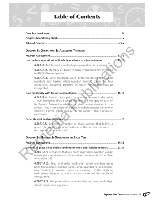 Explore the Core: Math Problem Solving & Projects (Grade 4) Explore the Core: Math Problem Solving & Projects (Grade 4)