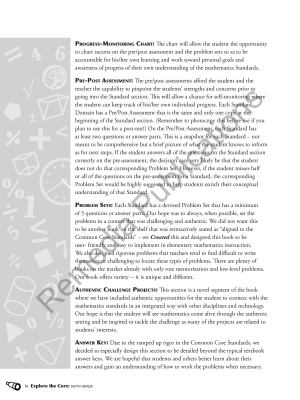 Explore the Core: Math Problem Solving & Projects (Grade 6) Explore the Core: Math Problem Solving & Projects (Grade 6)