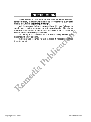 Beginning Reading (Grade 1) Beginning Reading (Grade 1)