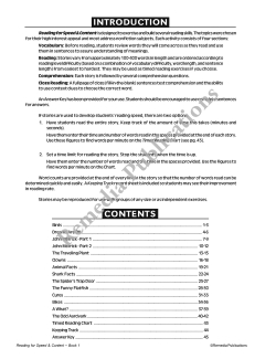 Reading for Speed & Content (Gr. 2-3) Reading for Speed & Content (Gr. 2-3)