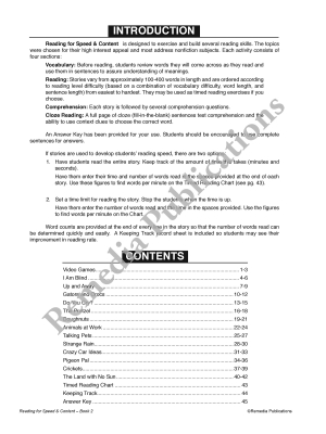 Reading for Speed & Content (Gr. 3-4) Reading for Speed & Content (Gr. 3-4)